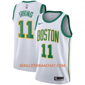 Maillot NBA Boston Celtics Kyrie Irving 11 2018-19 Nike City Edition Blanc Swingman - Homme